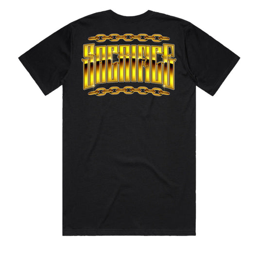 SACRIFICE Industries Clothing | 24K Black Men's T-Shirt 