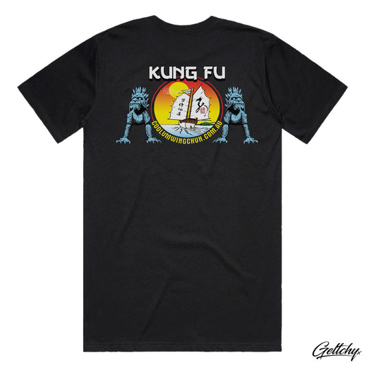 T-SHIRT Black Mens Wing Chun Kung Fu