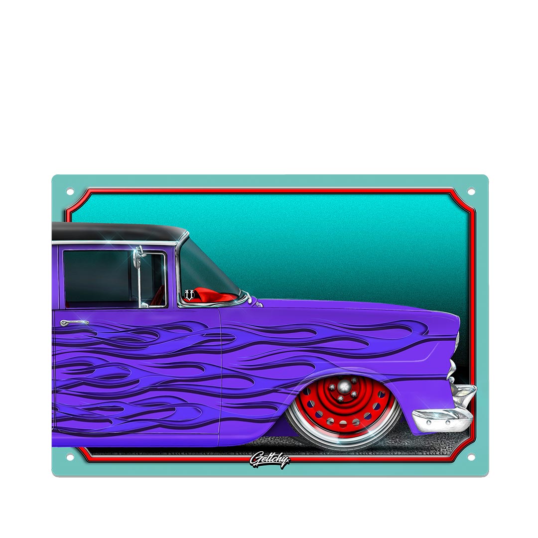 EK HOLDEN Purple Custom Hot Rod Man Cave Auto Art Sign