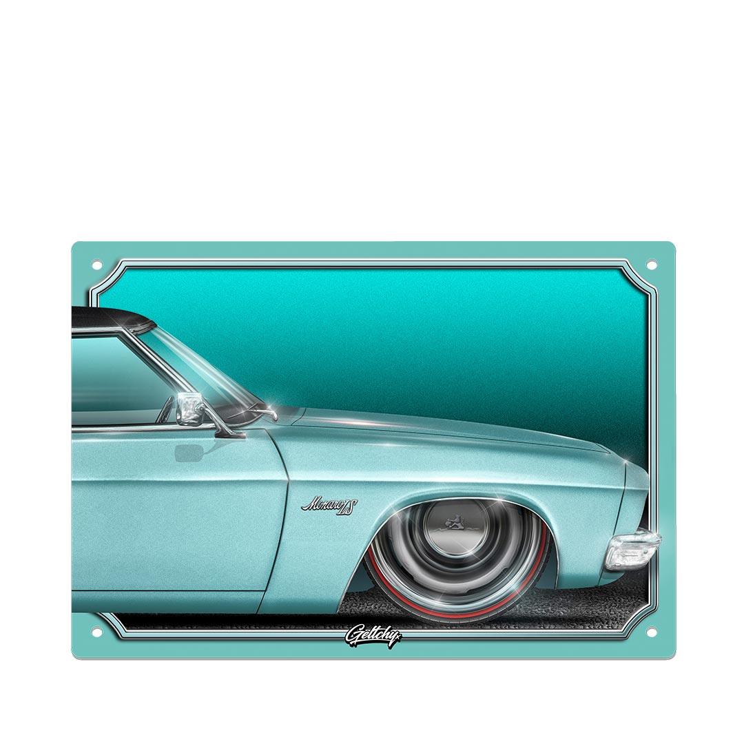 Geltchy | Holden HQ Taormina Blue Monaro LS Auto Art Man Cave Slammed Street Machine Tin Sign