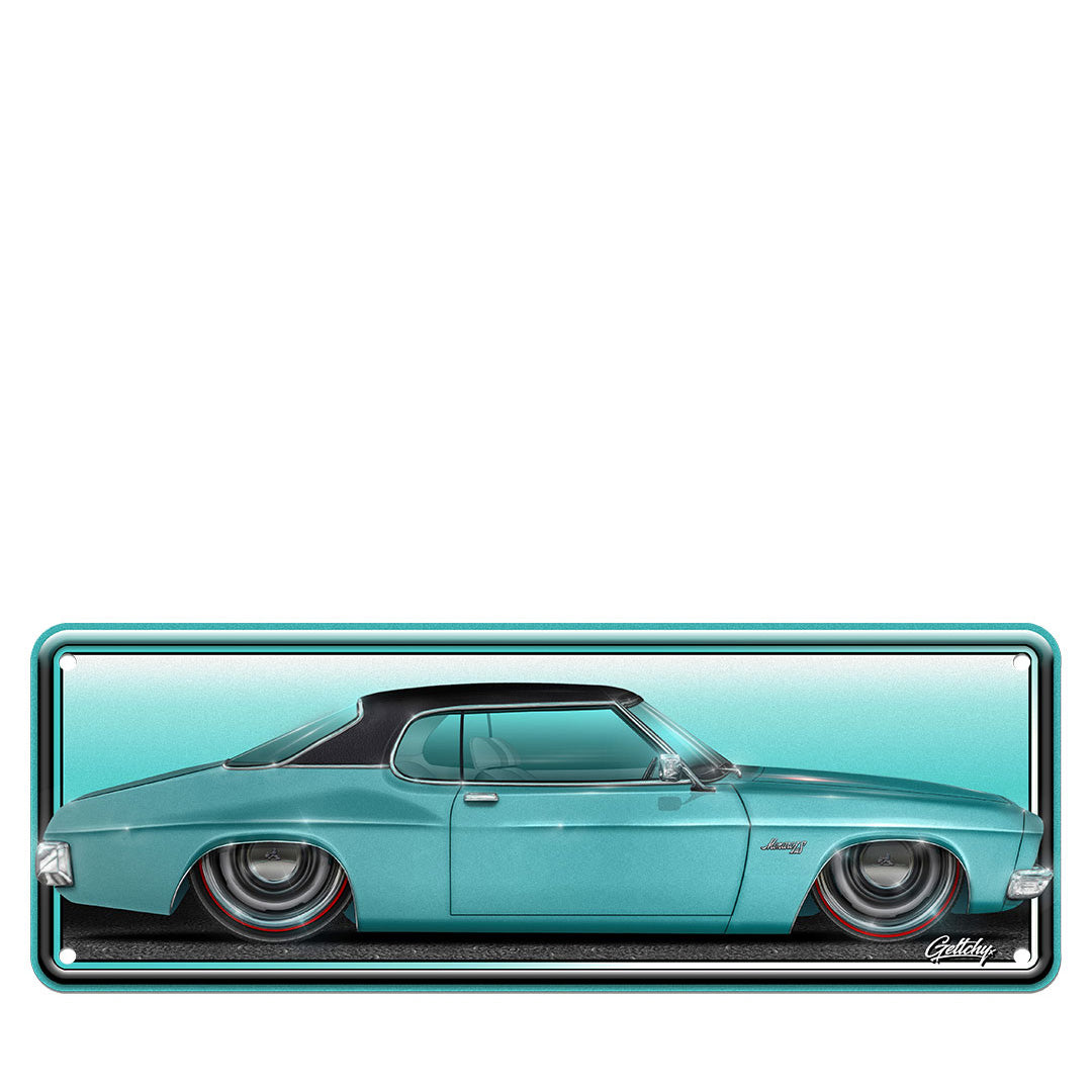 Geltchy | Holden HQ Taormina Blue Monaro LS Man Cave Number Plate Slammed Street Machine Sign the perfect addition to your Man Cave