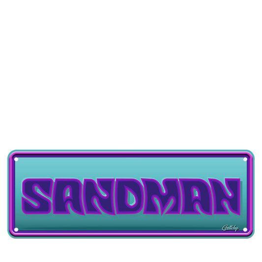 Geltchy | Holden Sandman Original Lettering Aussie Number Plate Man Cave Sign