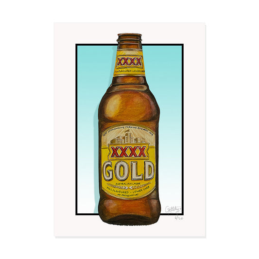 Geltchy | XXXX Gold Bar Art Man Cave Artwork Print