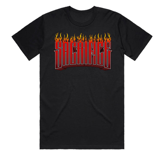 HADES Black Men's Flame T-Shirt by SACRIFICE Industries Clothing