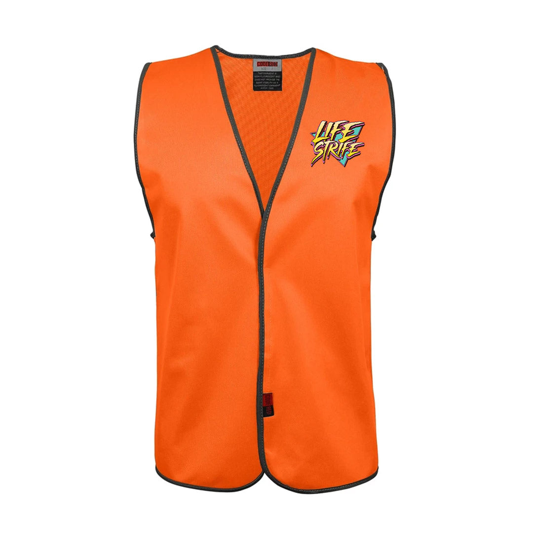Life Strife | SUPPORT YA MATES Hi Vis Orange Tradie Work Vest