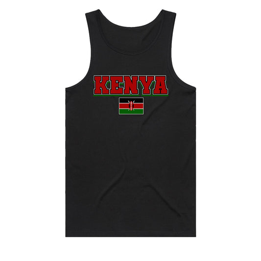PRIDE Kenya Black Mens Singlet by Chogelicious
