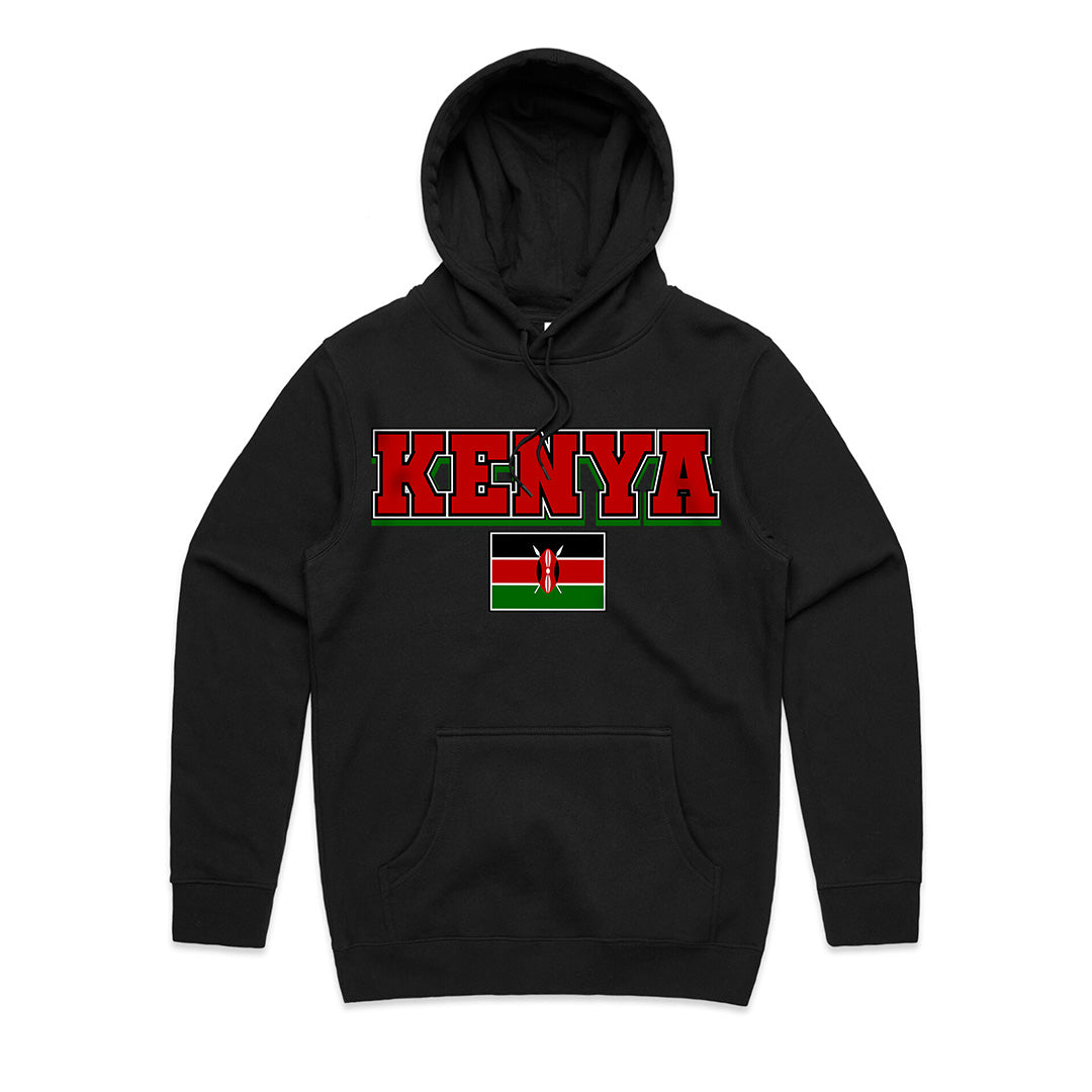 Chogelicious | PRIDE Kenya Black Unisex Pullover Hooded Sweatshirt