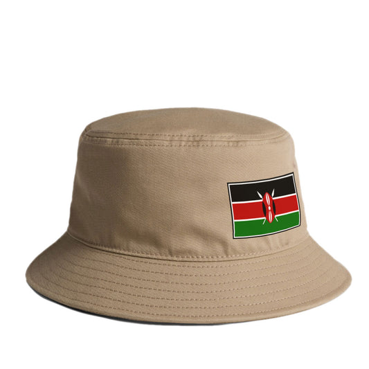Kenya Cotton Bucket Hat in Khaki by Chogelicious