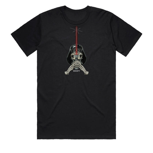 Darth Vader t-shirt Australia – black men’s Star Wars skull tribute tee (front)