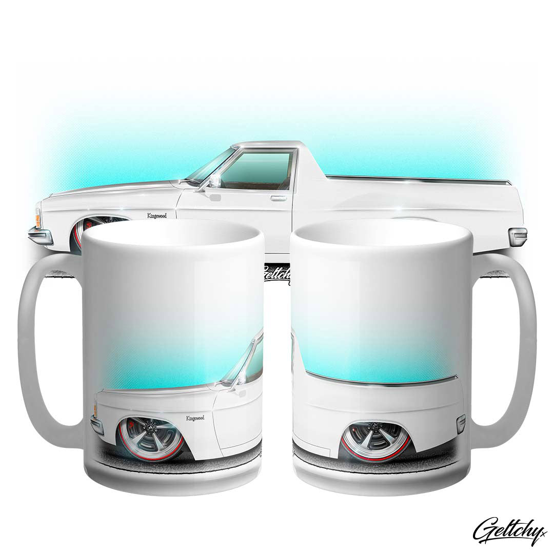 WHITE HOLDEN Kingswood Ute Large Coffee Mugs