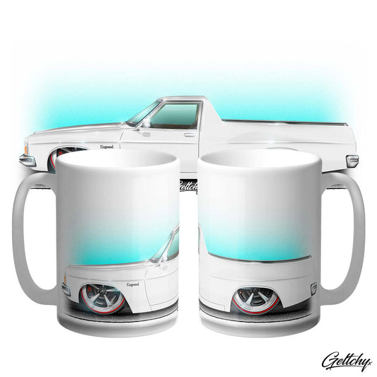 WHITE HOLDEN Kingswood Ute Large Coffee Mugs