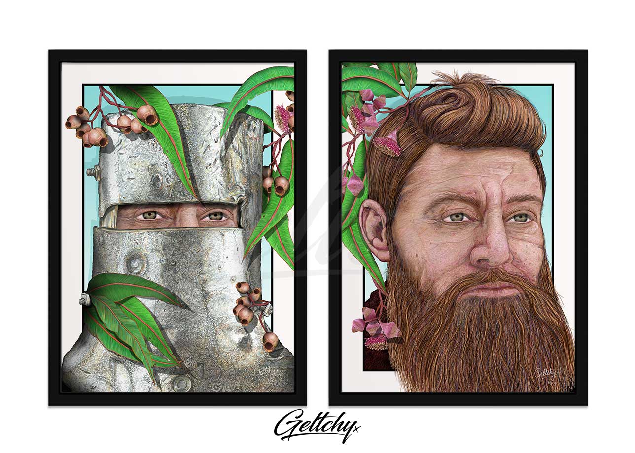 NED KELLY Bushranger Australian Man Cave Art and Giftware – Geltchy