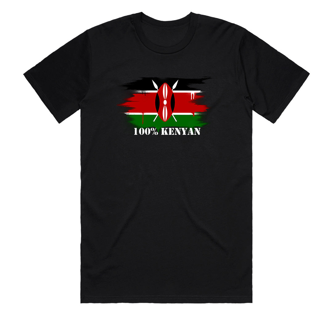 Chogelicious | 100% KENYAN Mens Black T-Shirt