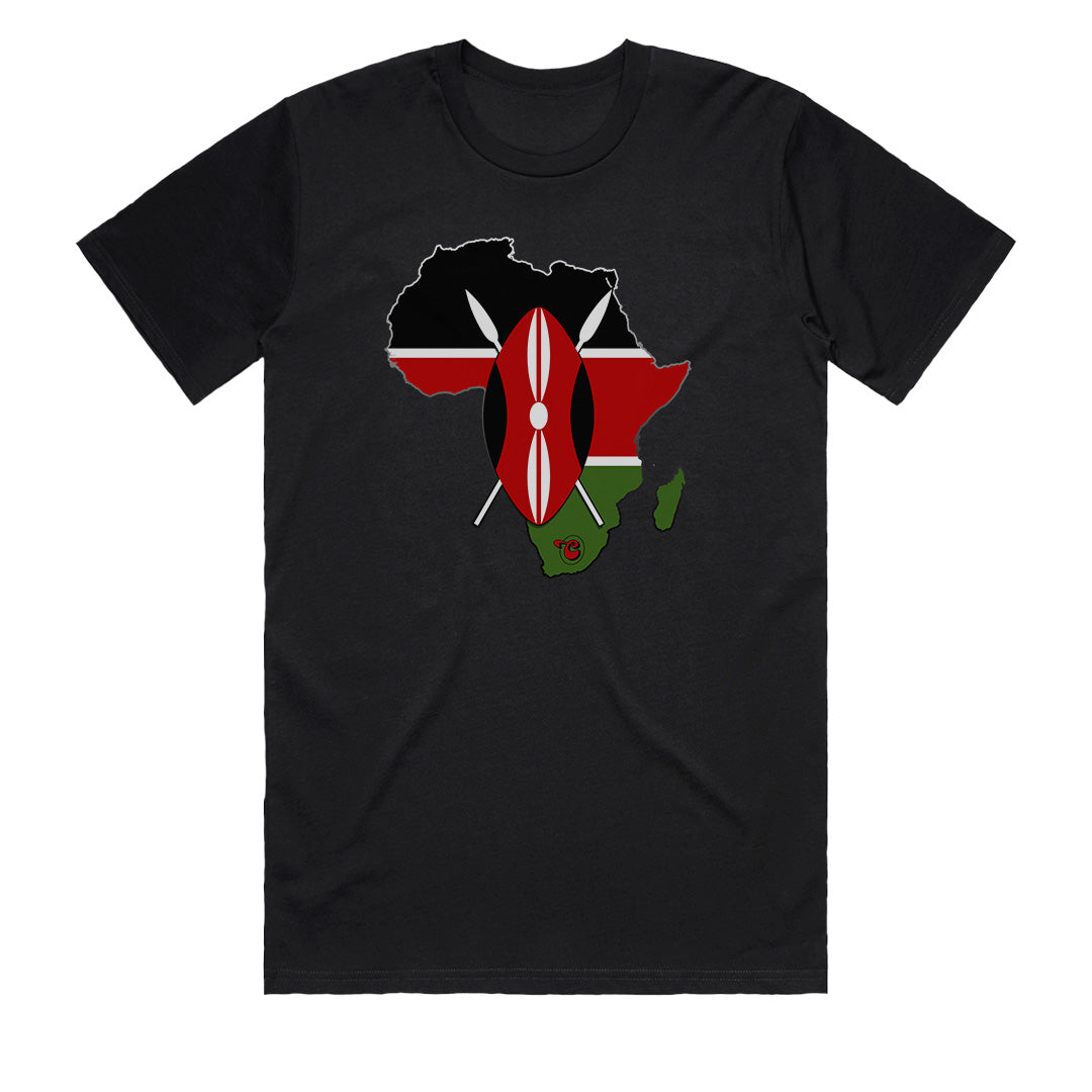 AFRICA Kenya Black Men's T-Shirt by Chogelicious