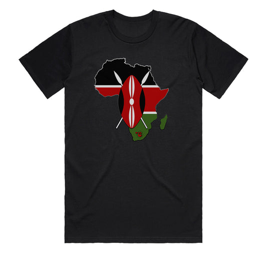 AFRICA Kenya Black Men's T-Shirt by Chogelicious