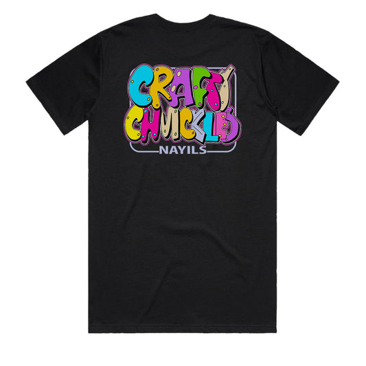 Crafty Chuckles | Mens Black Graphic Logo T-Shirt