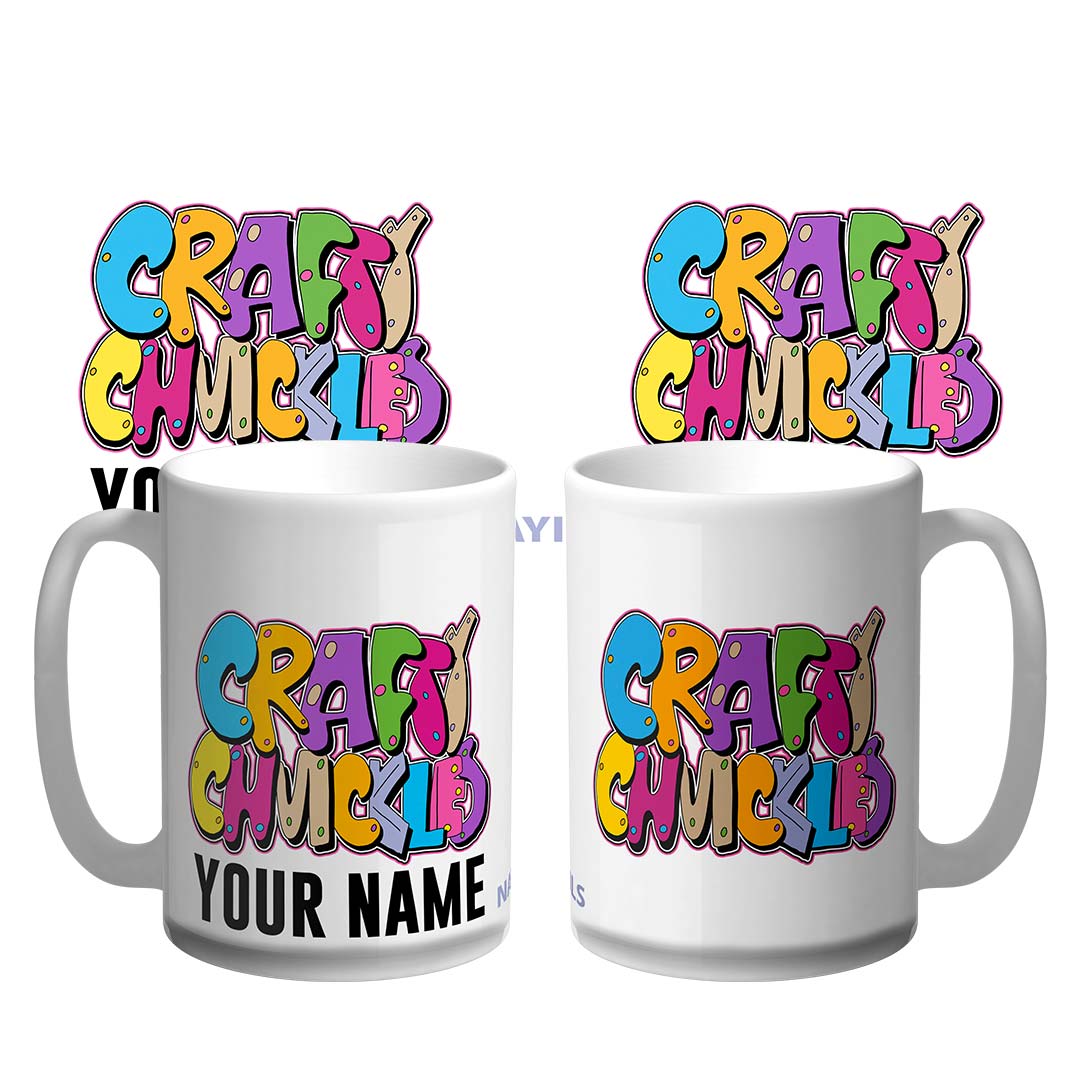 Crafty Chuckles Your Name 15oz Coffee Mug