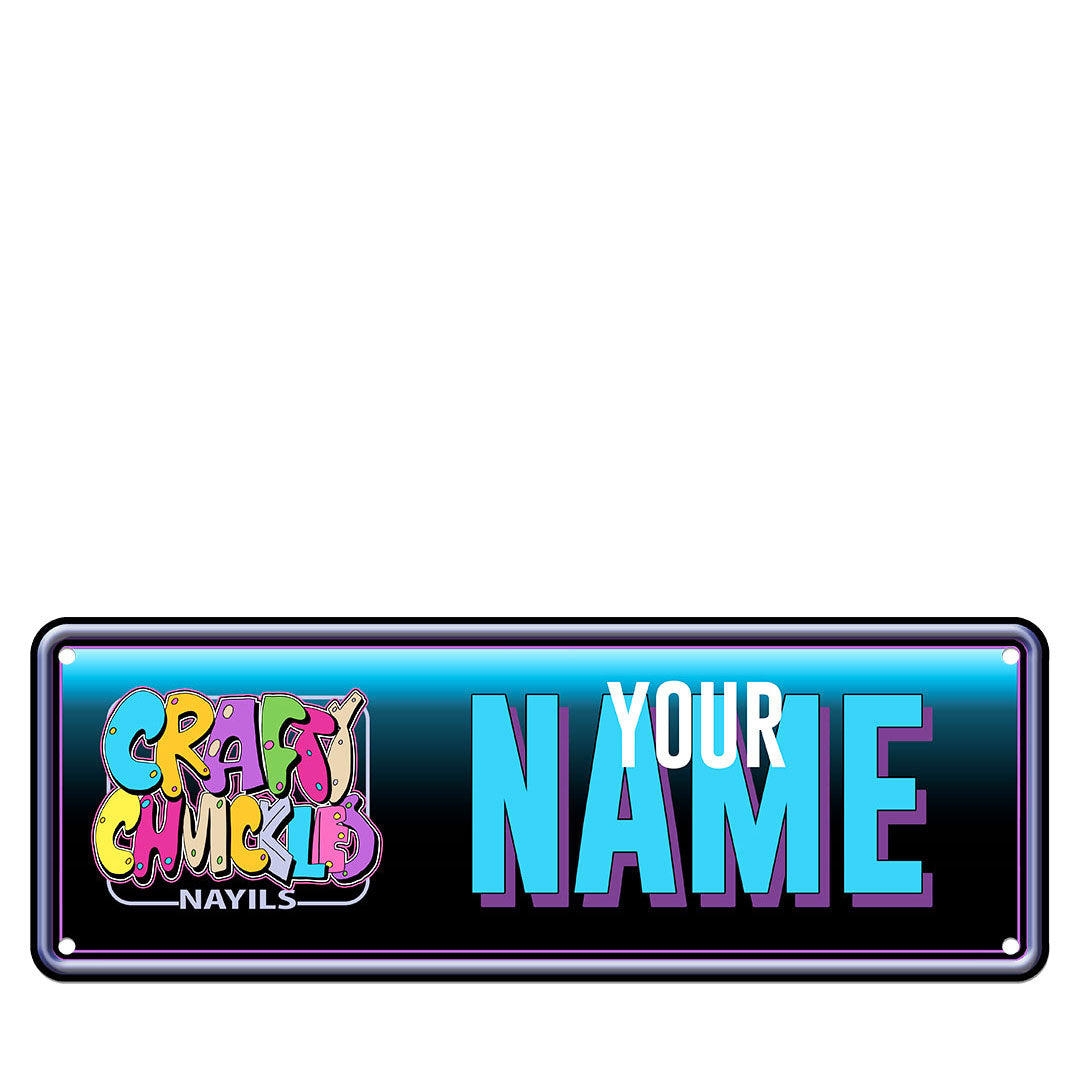 Crafty Chuckles Your Name Number Plate Man Cave Sign