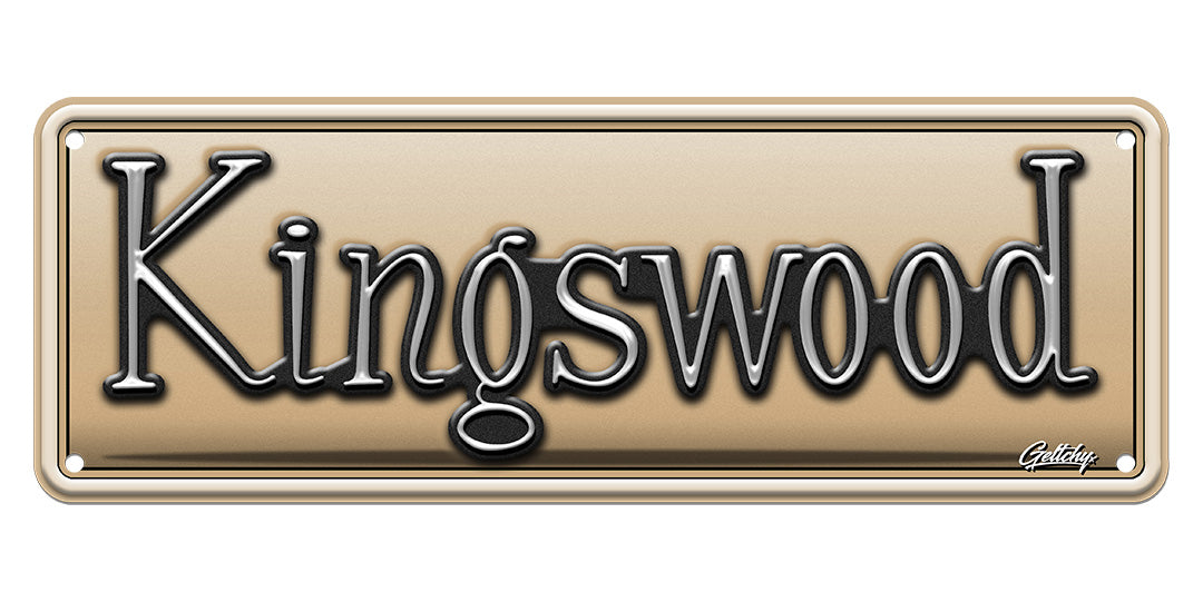 Geltchy HOLDEN Kingswood Number Plate Man Cave Sign in Durham Beige novelty license plate that will elevate the aesthetic of your Man Cave