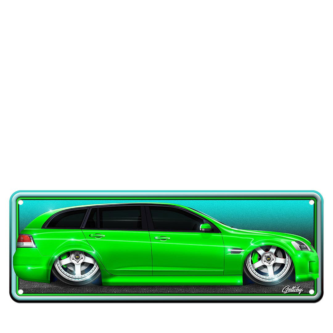 Geltchy | HOLDEN VE Street Machine Atomic Green Commodore Aussie Number Plate Man Cave Sign