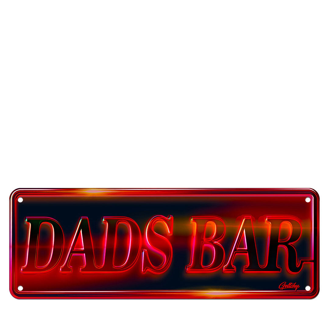 Geltchy | DADS BAR Novelty Aussie Number Plate Man Cave Sign
