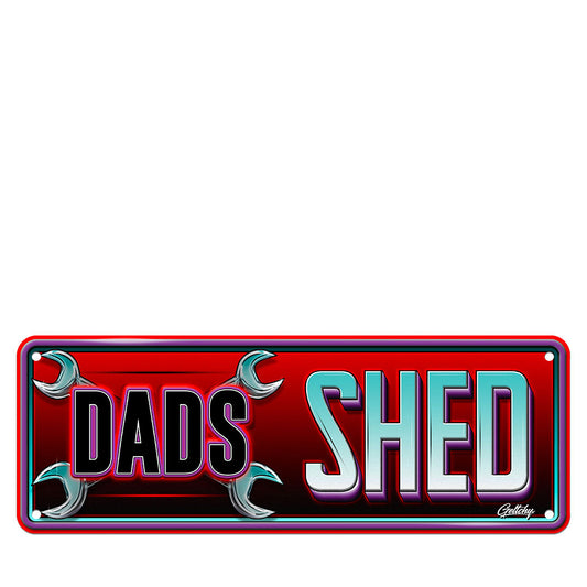Geltchy | DADS Shed Aussie Number Plate Man Cave Sign