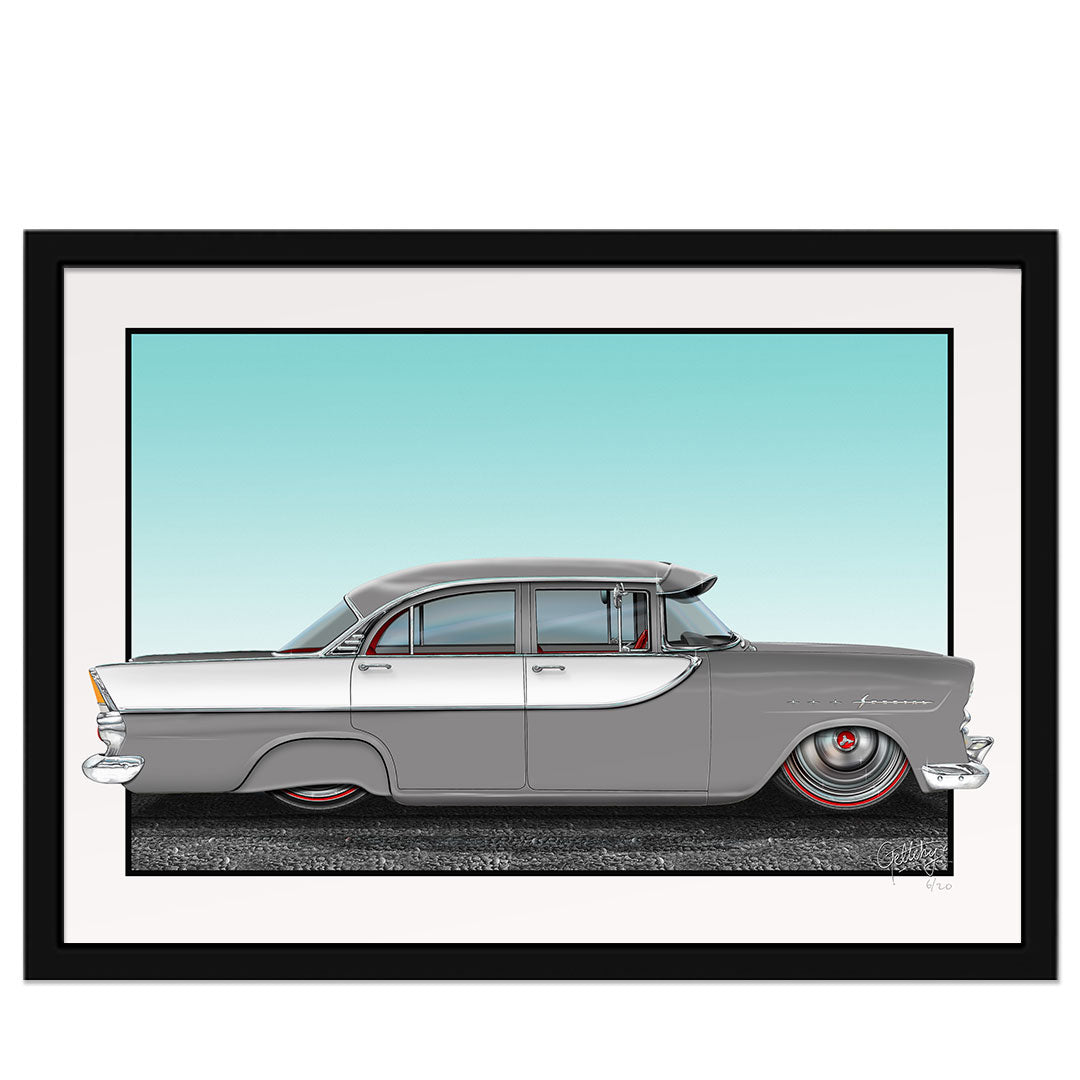 Geltchy | FB HOLDEN Slammed Corona Grey Custom Lead Sled Auto Art Framed Man Cave Artwork Limited Edition Fine Art Print