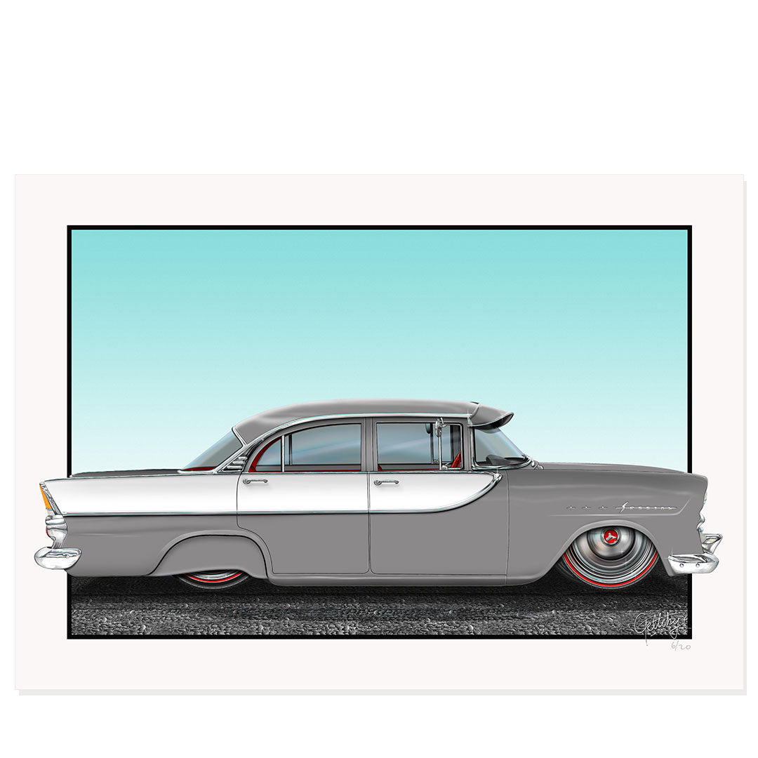 Geltchy | FB HOLDEN Slammed Corona Grey Custom Lead Sled Auto Art Man Cave Artwork Limited Edition Fine Art Print