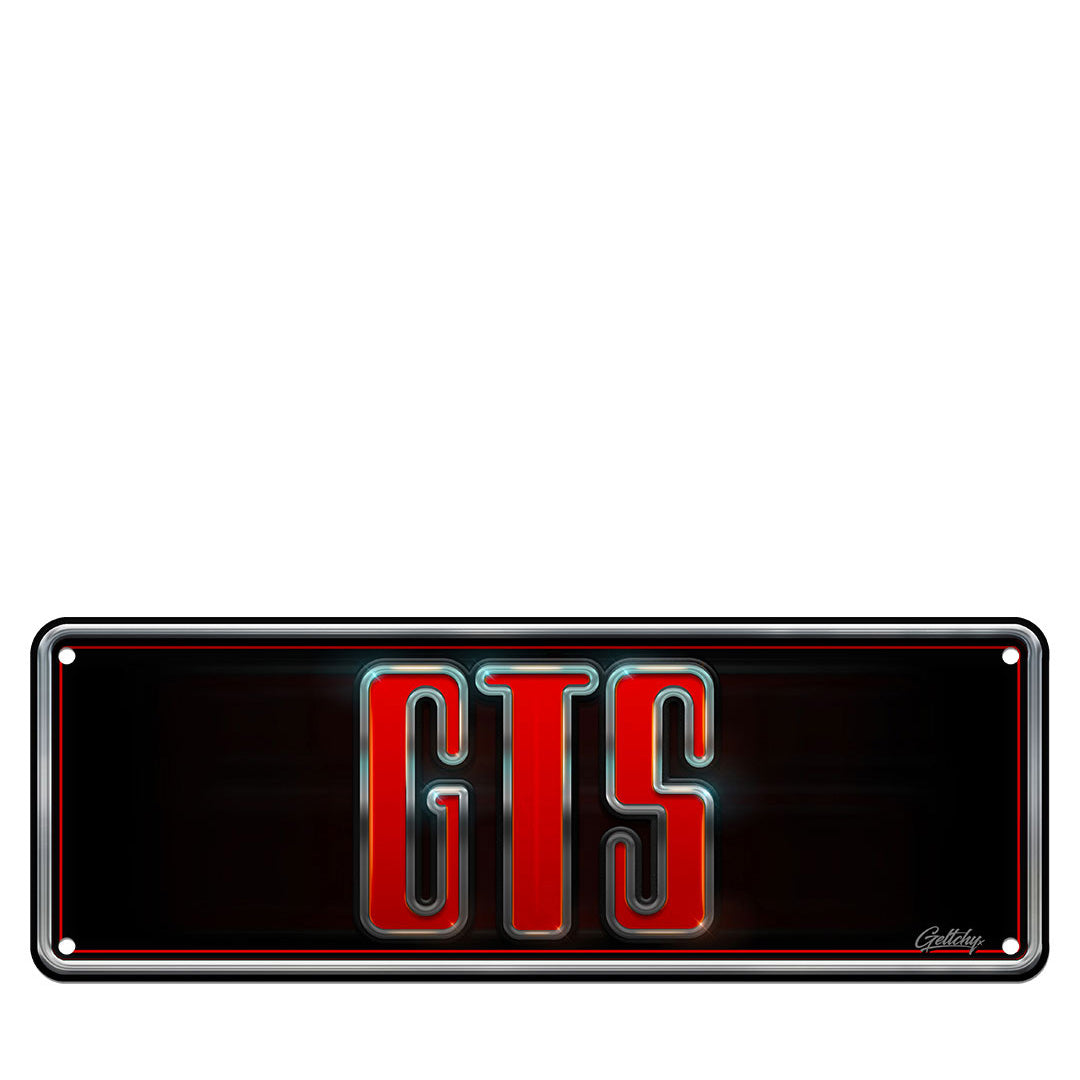 Geltchy | GTS 1974 Badge Novelty Aussie Number Plate Man Cave Sign