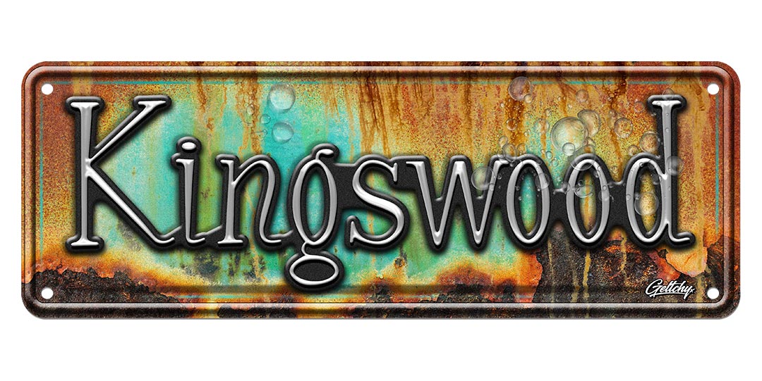 Geltchy | Rusty Patina Distressed HOLDEN Kingswood Badge Number Plate