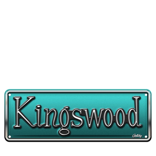 Geltchy | KINGSWOOD Badge Aussie Number Plate Man Cave Sign