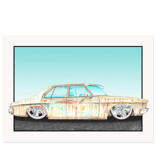 Geltchy | KRUSTY Q Rusty Patina Classic Holden Car Street Machine Garage Man Cave Decor Professional Fine Art Prints