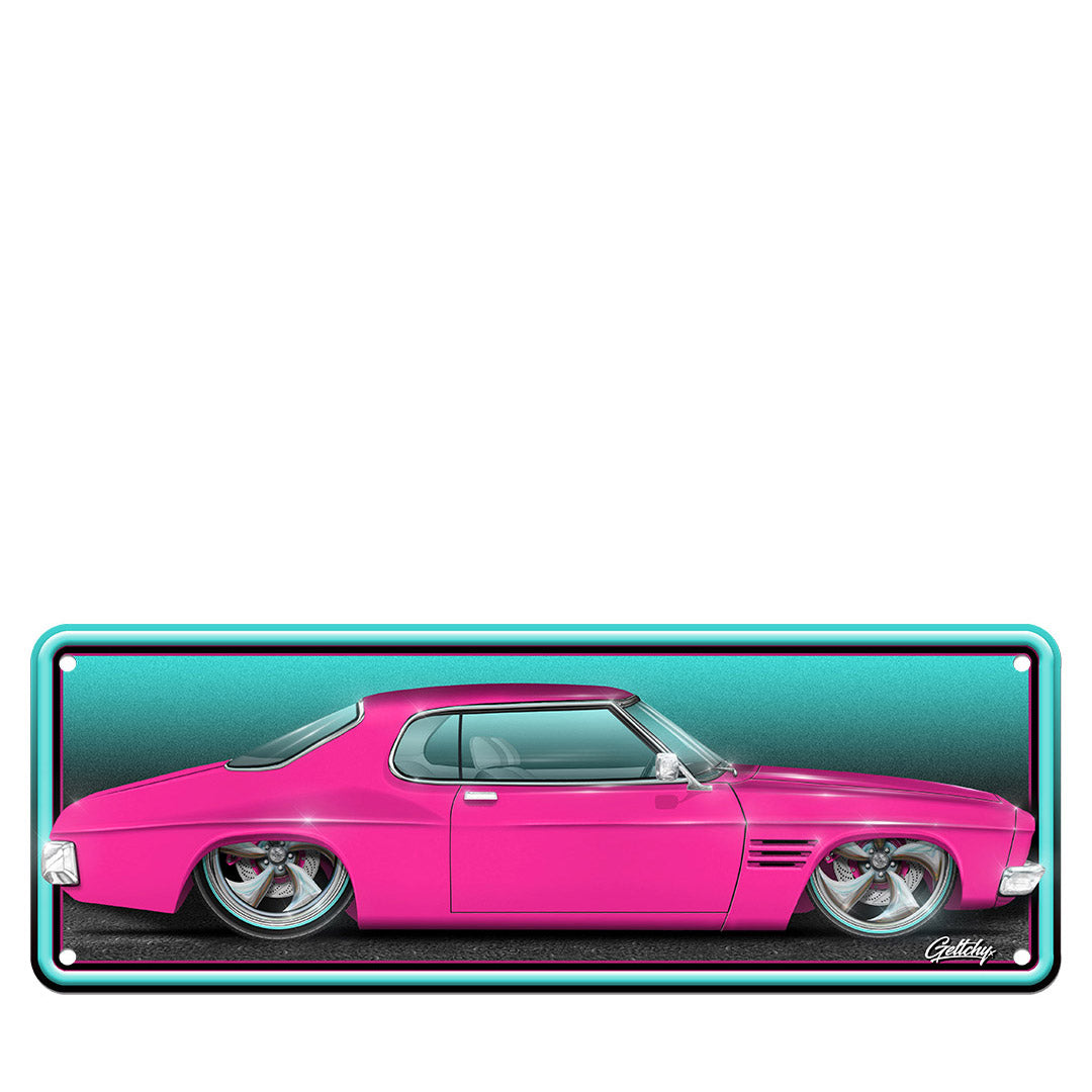 Geltchy | STRIKE ME PINK Holden HQ GTS Monaro Aussie Number Plate