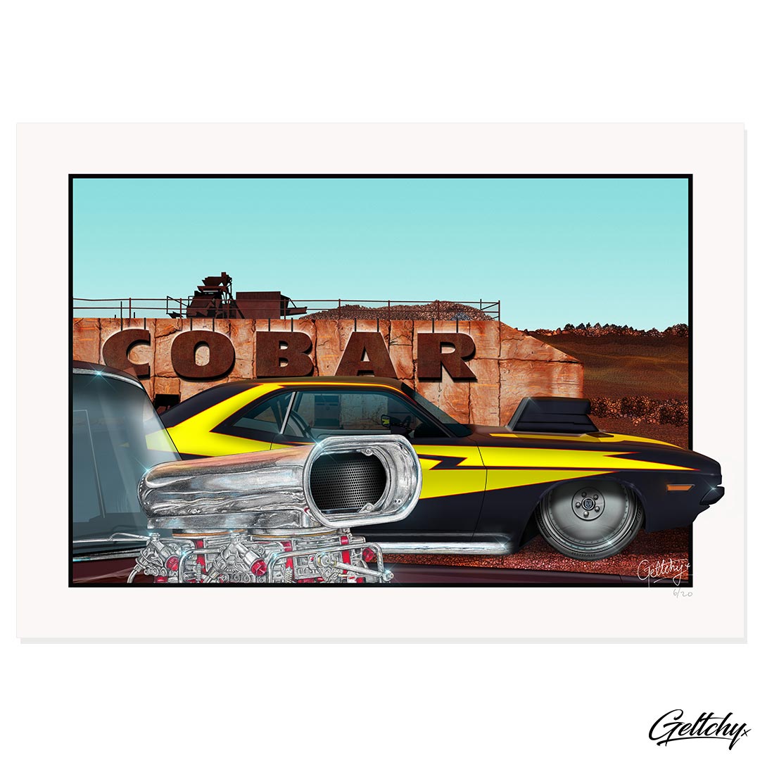 Geltchy | RUNNING ON EMPTY Film Car Movie Best Man Cave Artwork For Sale