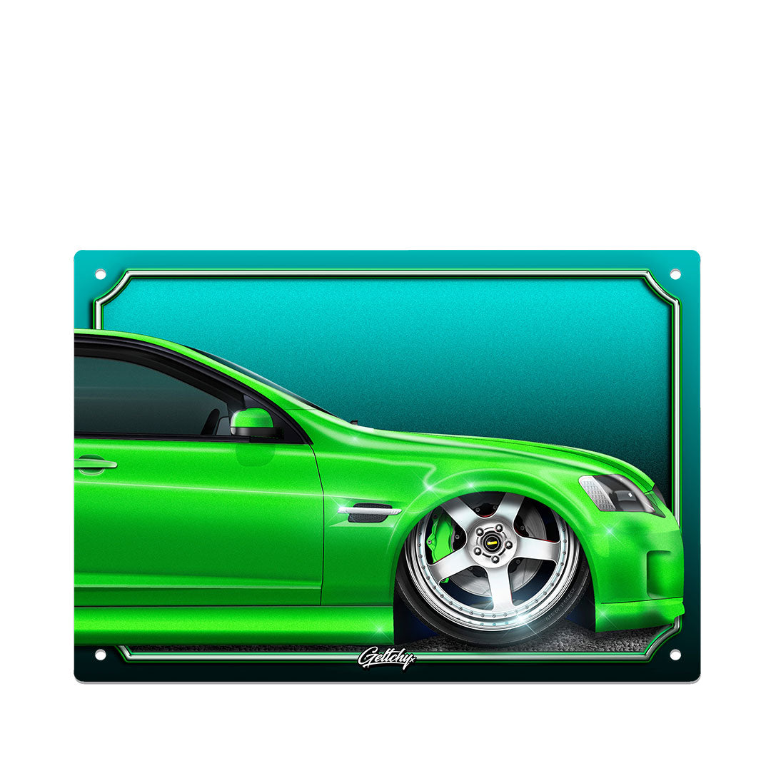 Geltchy | HOLDEN VE Street Machine Green Commodore Auto Art Man Cave Sign