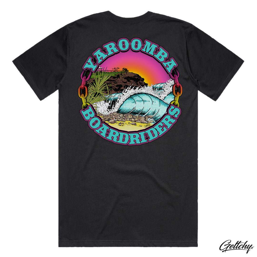 Geltchy | YAROOMBA Boardriders QLD 2023 Men's T-Shirt in Black
