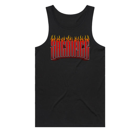 SACRIFICE Industries | HADES Men's Flame Logo Black Singlet