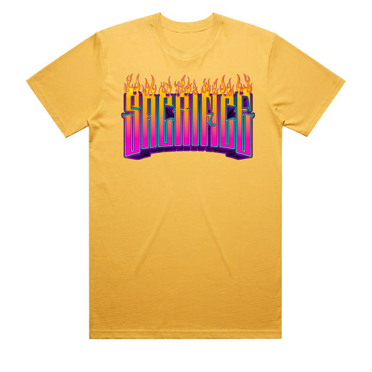 Geltchy | HADES Sunset Yellow Men's T-Shirt by SACRIFICE Industries Clothing