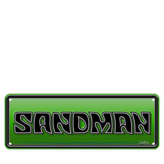 Holden Sandman Original Lettering Aussie Number Plate Man Cave Sign