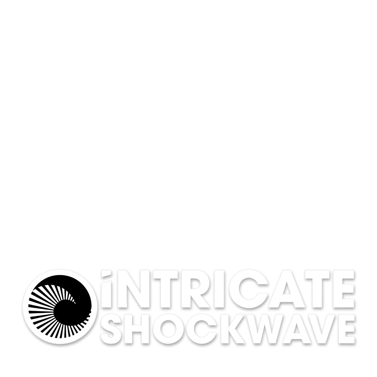 Geltchy | Intricate Shockwave OG Logo UV Sticker - White