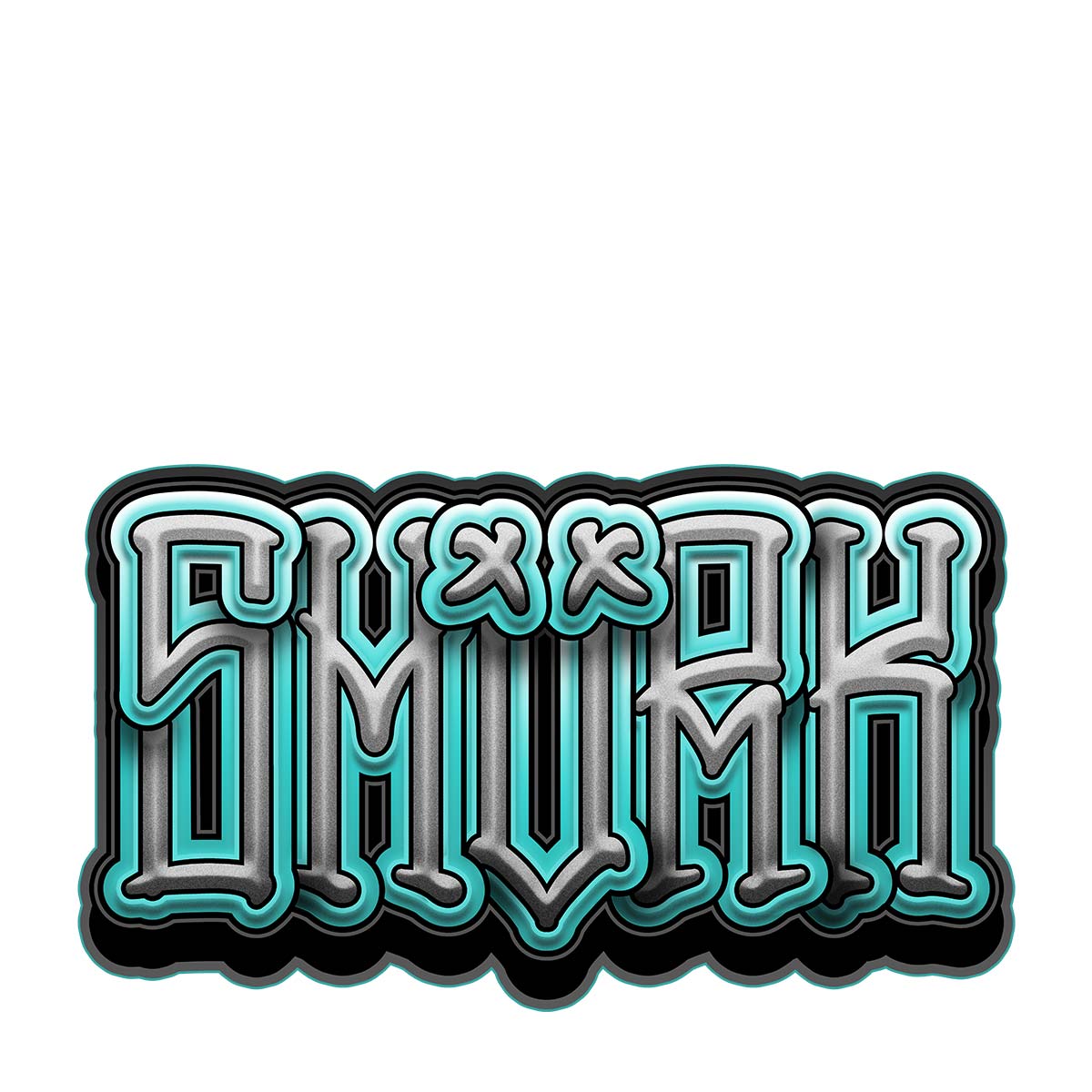 SMVRK Supply Co | LETTERS Graffiti UV DTF Decal / Sticker 