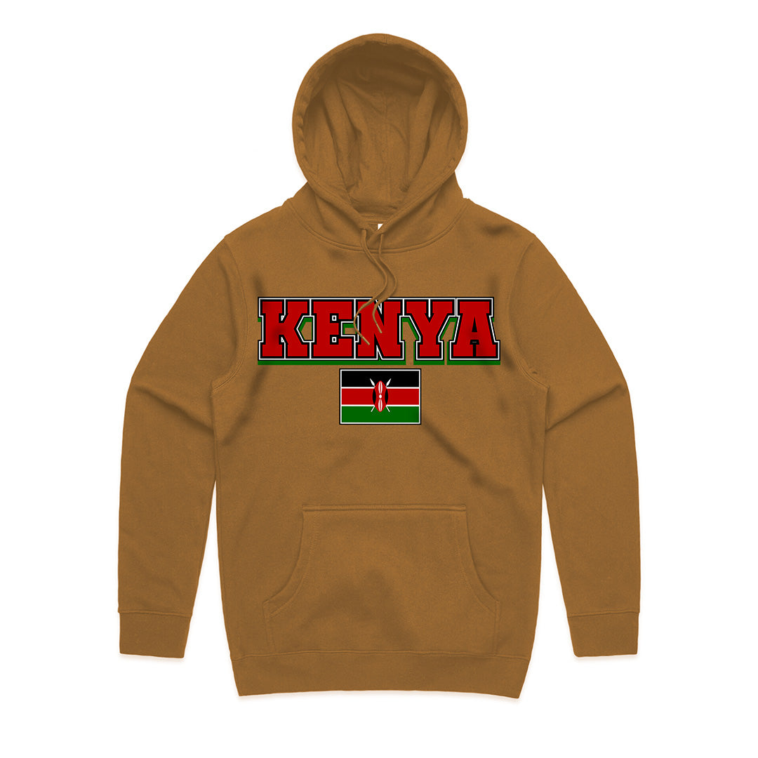 Chogelicious | PRIDE Kenya Camel Brown Unisex Pullover Hooded Sweatshirt