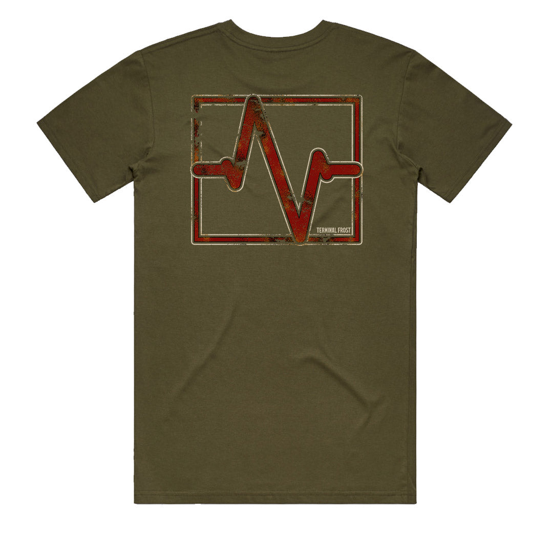 SARGE T-Shirt in Army Green by Terminal Frost