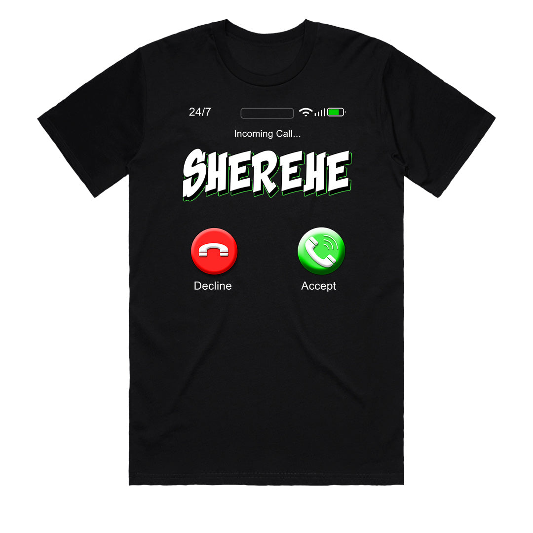 Chogelicious | SHEREHE (Party 24/7) Mens Black T-Shirt