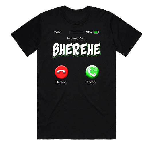 Chogelicious | SHEREHE (Party 24/7) Mens Black T-Shirt