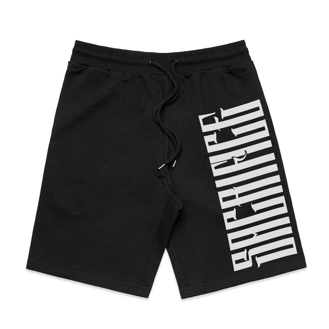 SIMPLE Black Men's Court Shorts by SACRIFICE Industries Clothing