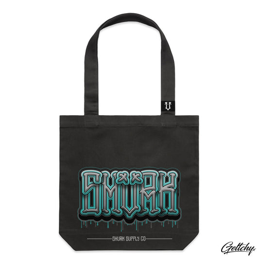 SMVRK Supply Co | Graffiti Letters Charcoal Heavyweight Premium Carry Tote Bag