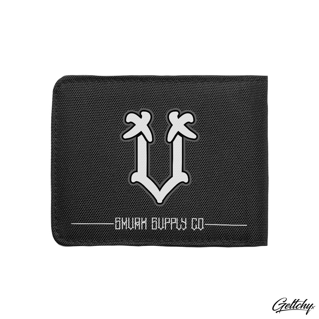 SMVRK Supply Co | Winners Flag Fold Wallet A Symbol of Alternative Rockabilly Kustom Kulture - Back Detail