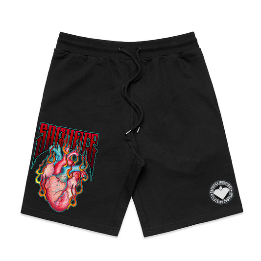 SOUL Anatomical Heart Black Shorts by SACRIFICE Industries Clothing