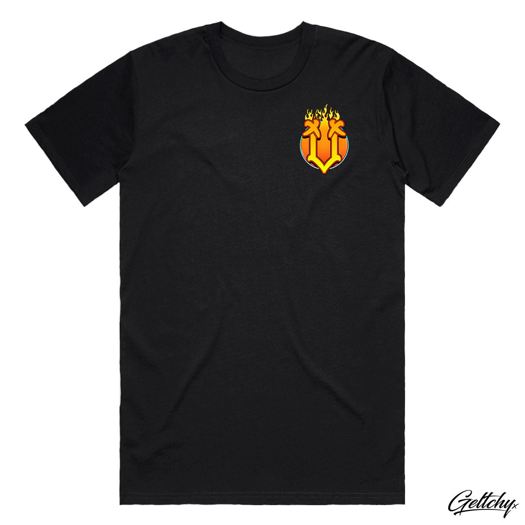 YEAH BUD Simmons Men's Black T-Shirt a true fusion of style and comfort brought to you by SMVRK Supply Co - Front Detail